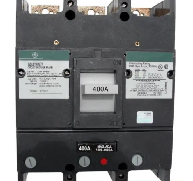 TJK436400WL  BREAKER  3P 400A  600V G/E Molded Case Circuit Breaker Feed-Thru - 400 Amp - 3 Pole - 600 Volt