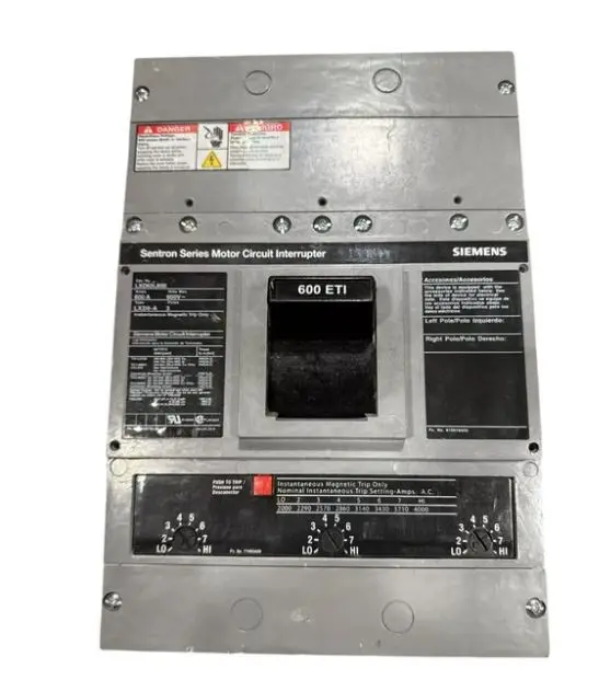 LXD63B600L  BREAKER .600A .600V. 3P .W/LUGS SIEMENS