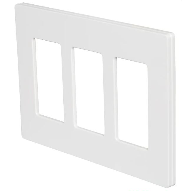 CW-3-WH  CALRO WALLPLATE 3G.WH LUTRON