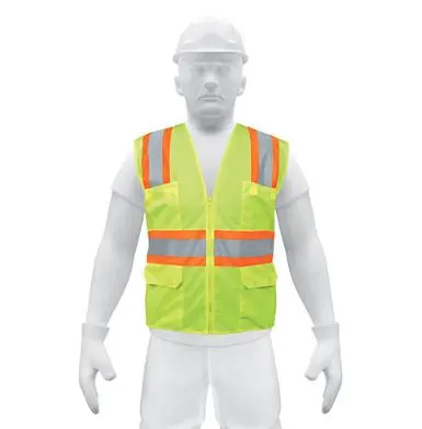 13476  Yellow safety vest with bags  CHALECO DE SEGURIDAD AMARILLO