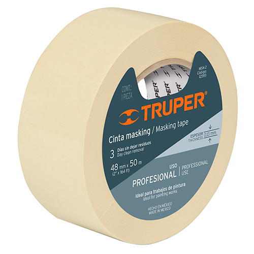  12593  2" X 50m  164FT  Masking Tape PAPEL