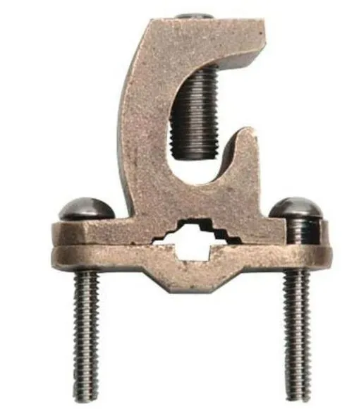JRD  CLAMP PIPE  REBAR 1/2''-1'' 1/2" - 1" Rebar Ground Clamp By NSI Tork  GLC-140DB