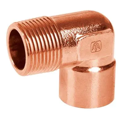 49647  1/2" male, 90?, copper elbow SOLDAR Y ROSCA