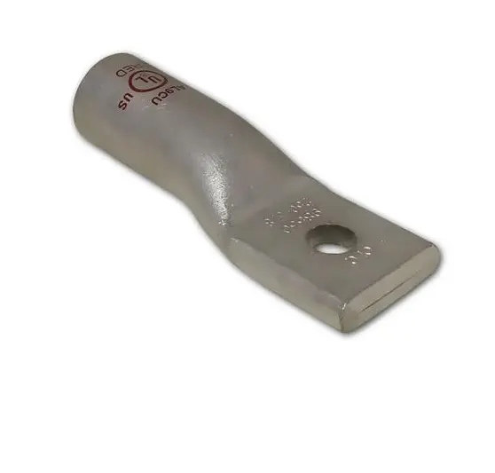 93080    Aluminum Long Barrel 1-Hole Compression Lug   COMPRE  LUGS  500MCM  3/8" PINK