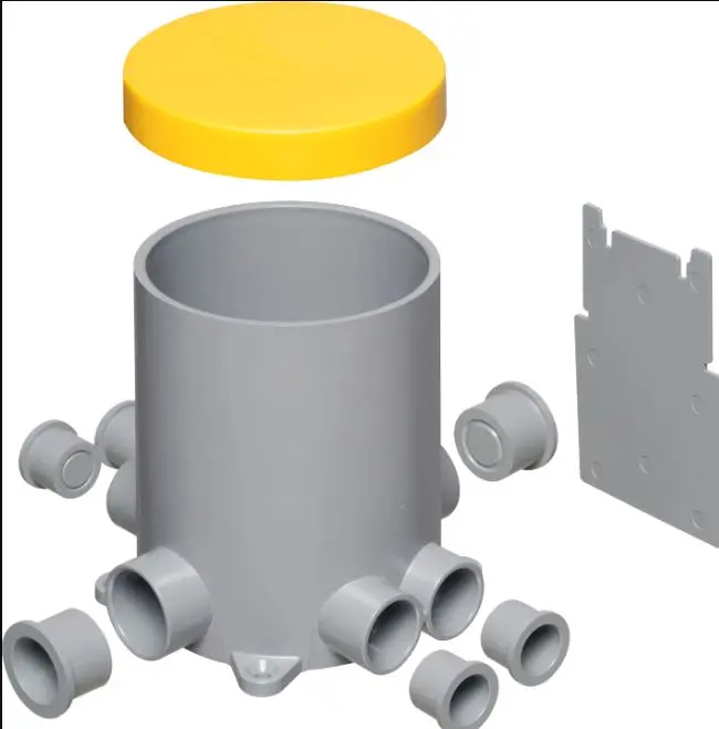 FLBC4502   CONCRETE FLOOR BOX CAN PVC