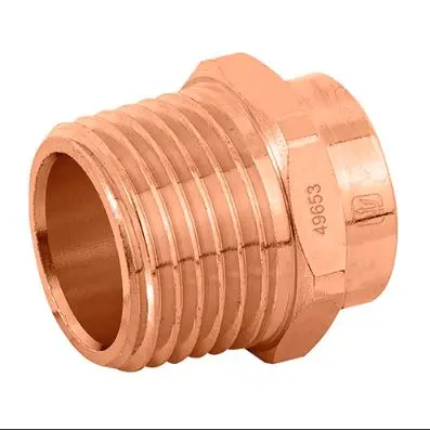49653  1/2'' 1/2", male, copper connector   CONECTOR ROSCA EXTERIOR 1/2 49653