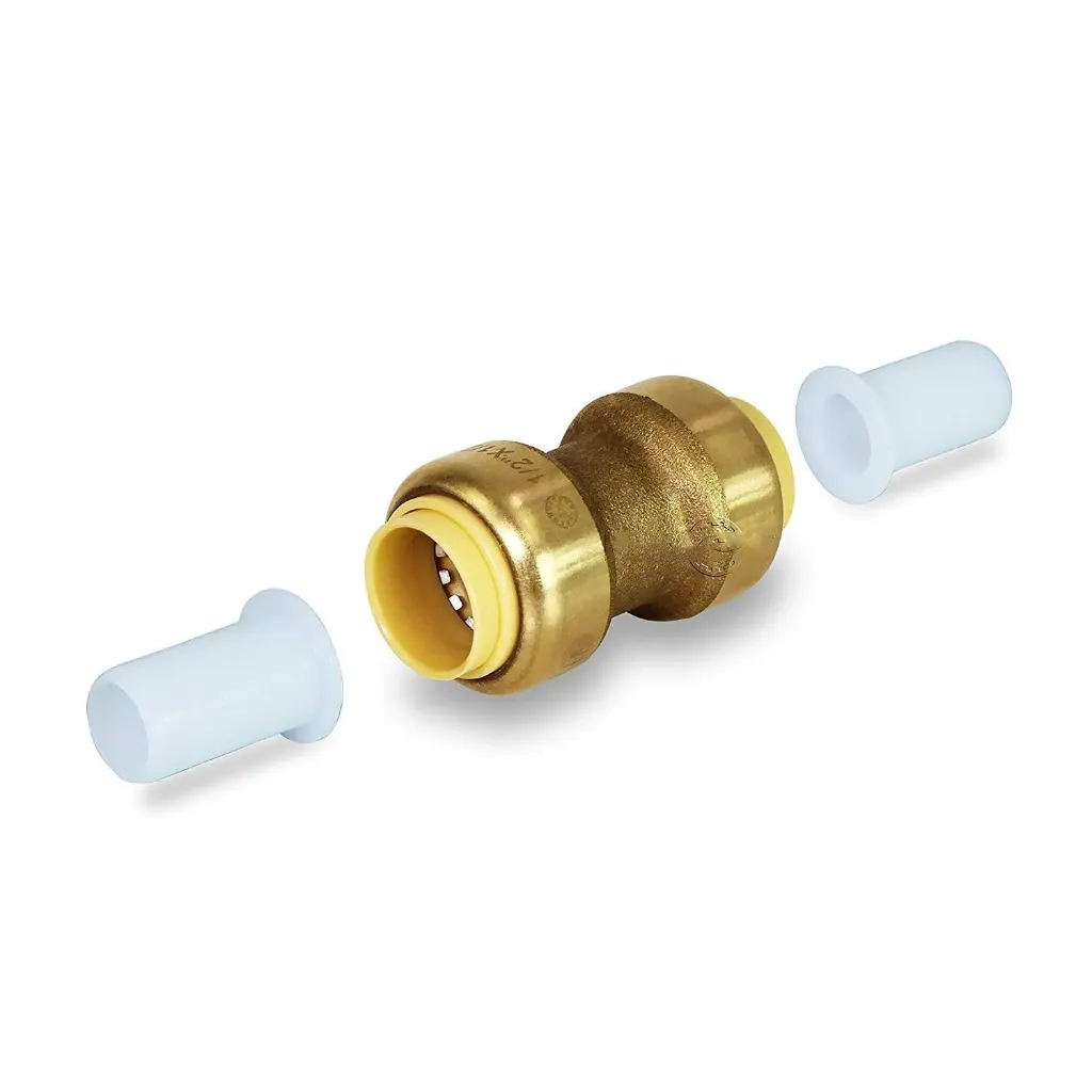 [FSBC126JR] Brass Push-to-Connect Coupling 1/2" – Jar of 6.