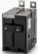 BAB2020  BREAKER CUTLER HAMMER 2P 20A Eaton / Cutler-Hammer  20A 2 Pole Miniature Circuit Breaker