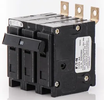 BAB3080H BREAKER CUTLER HAMMER 3P 80A BOLT ON EATON