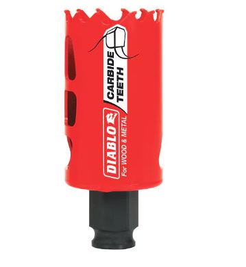 DHS1500CT  1-1/2'' (38MM) CARBIDE GP HOLES  DIABLO