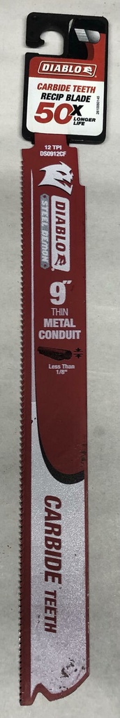 DS0912CF   DAIBLO CARBIDE TEETH BLADE 9" 12TPI DS0912CF