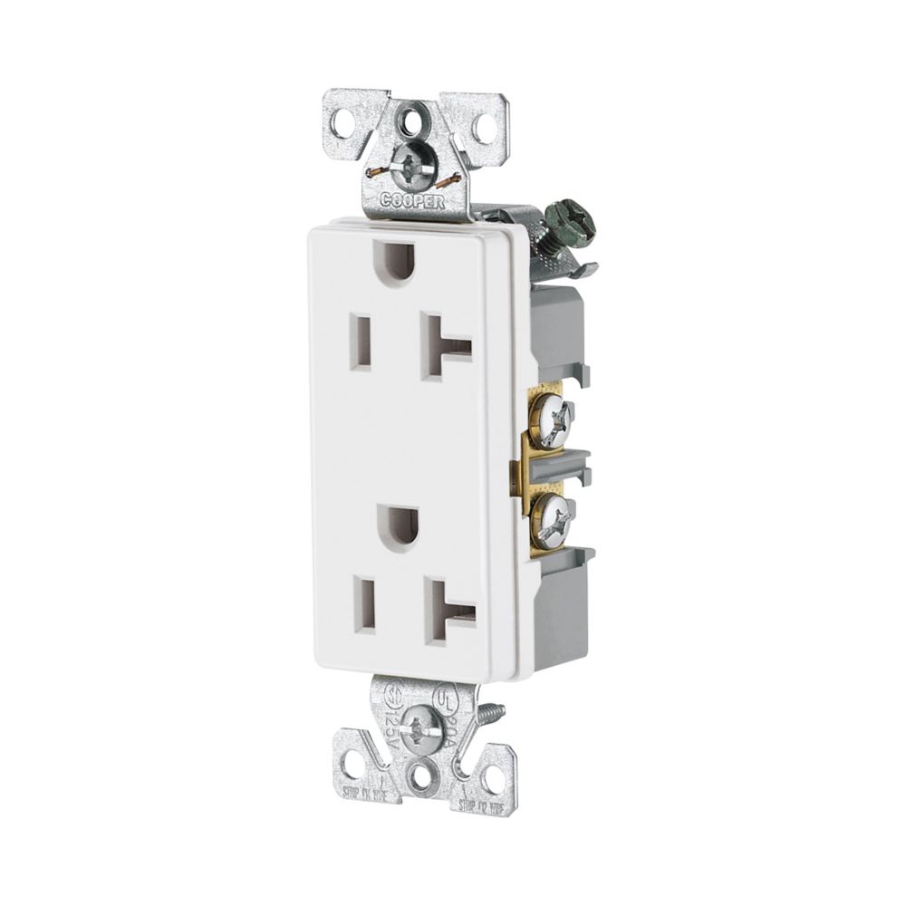 6352W-BU   DCR DPX REC 20A WHITE