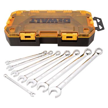 DWMT73809   Tough Box, SAE Combination Wrench Set  DEWALT JUEGO DE LLAVE  SAE 