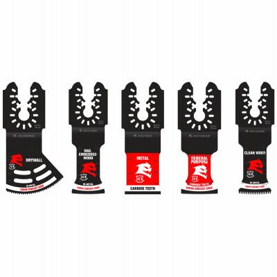 DOU5S  DIABLO 5-PIECE GERERAL PURPOSE UNIVERSAL FIT OSCILLATING BLADE SET