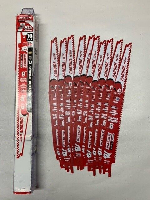 DS0909CGP10   DIABLO CARBIDE TEETH 9''  10 PACK  