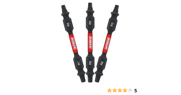 DDESQV25-S3    DIABLO DOUBLE-ENDED SQUARE DRIVE BITS2-1/2'' 3PCS 