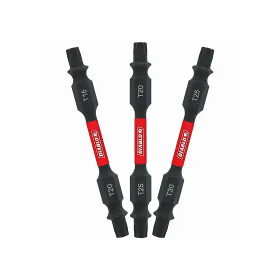 DDETV25-S3    DIABLO DOUBLE-ENDED TORX DRIVE BITS 2-1/2  3PCS 