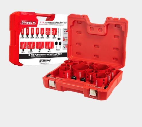 DHS17SPL DIABLO 17 pc Plumber's Bi-Metal Hole Saw Set KIT