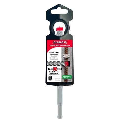 DMAPL4180    DIABLO 4 CUTTER FULL CARBIDE HEAD HAMMER BIT 1/2" X 4" X 6" DMAPL4180