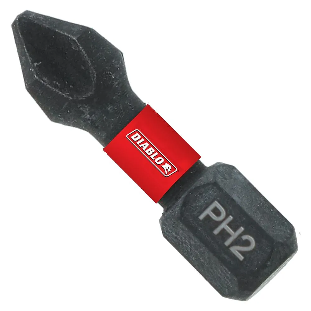 Phillips Drive Bits – 1 in #2 Phillips Screwdriver Bits (25-Pack).