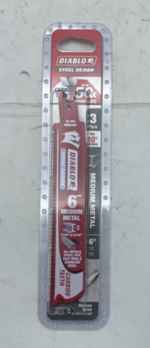 DS0610CF3    DIABLO CARBIDE TEETH 6'' 10TPI 3 PACK  DS0610CF3