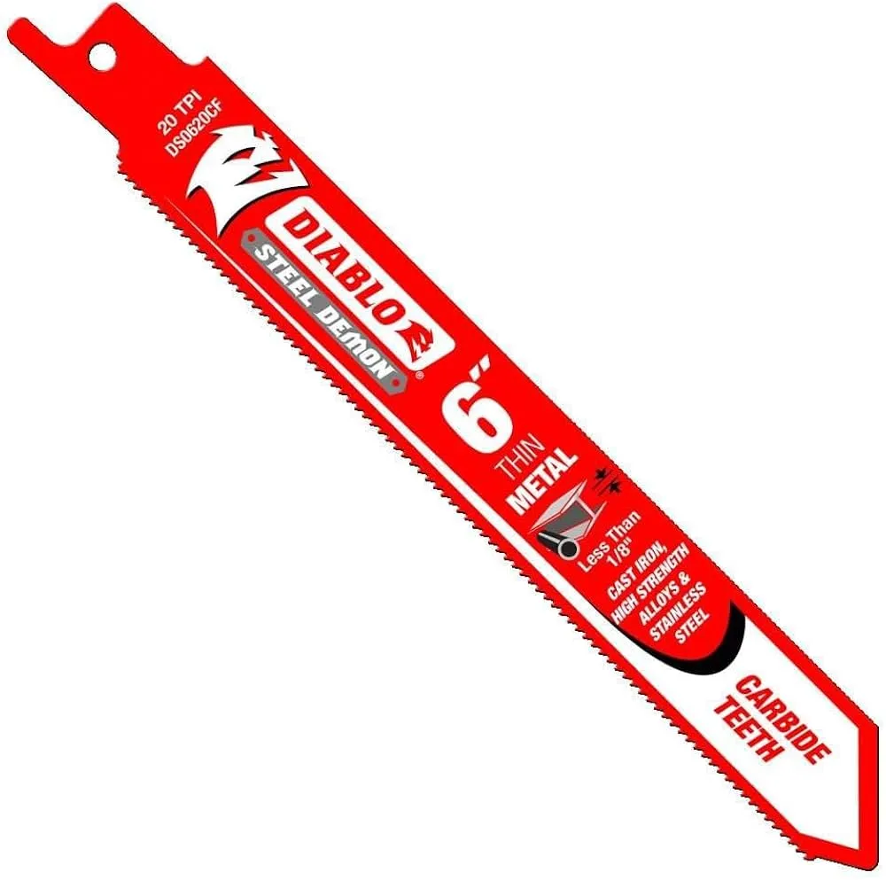 Reciprocating Saw Blades – 9 in Bi-Metal 20/24 TPI Full Contact (5-Pack).