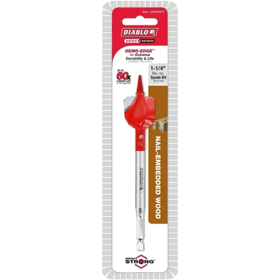 DSPD4070   DIABLO SPADE BIT 1-1/4" DSPD4070