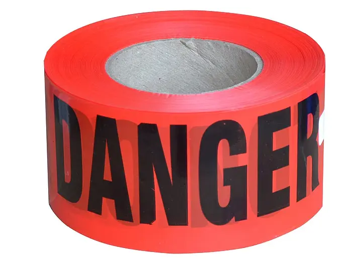 69004  Danger Tape Red 3" x 1000FT