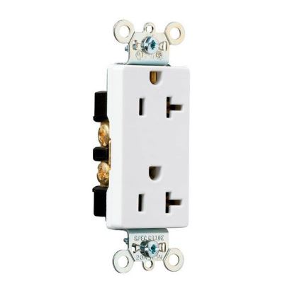 26352W LEGRAND Decorator Receptacles 20A 125V, White