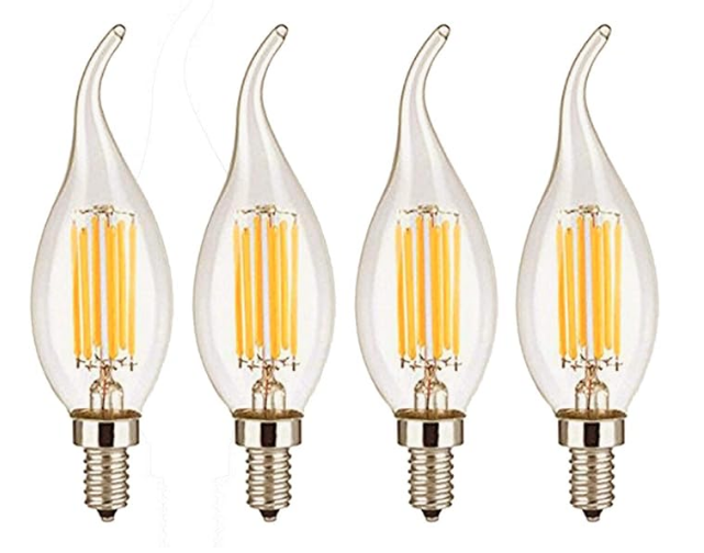 CTKcom    Dimmable LED Candelabra Bulb E14 Base 2700K