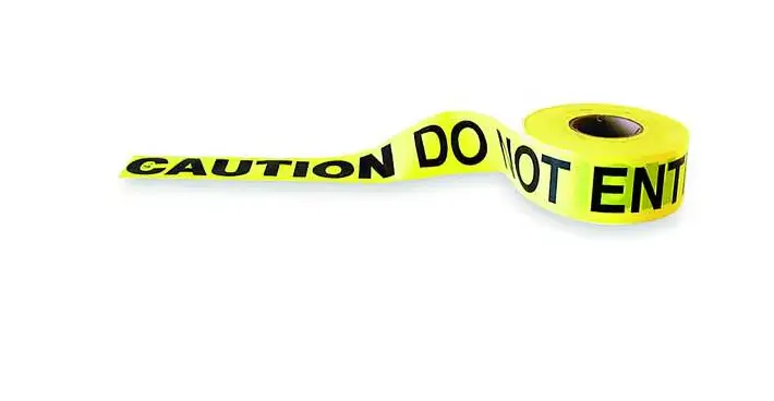 69005  Do Not Enter Yellow 3" x 1000FT TAPE