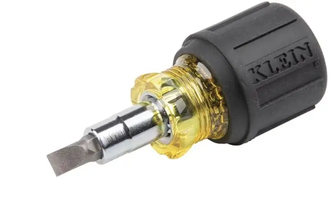 32561   MULTI-BIT SCREWDRIVER NUT DRIVER 6-IN-1 STUBBY KLEIN TOOLS