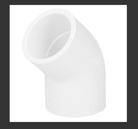 45415   3/4''  ELBOW PVC 45    
