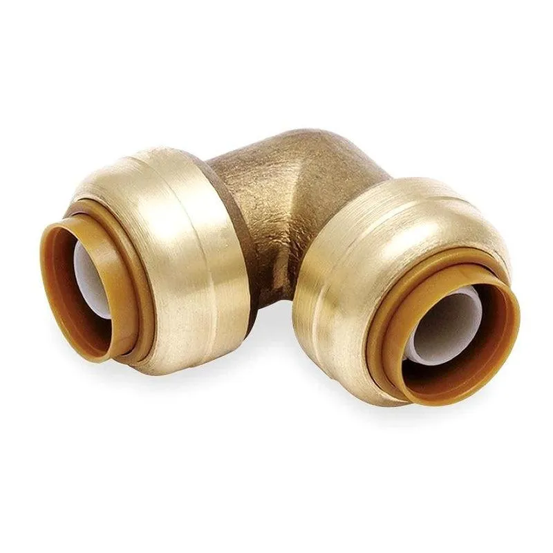 [FSBE346JR] Brass Push-to-Connect Elbow 3/4" x 3/4" – 6 Pack.