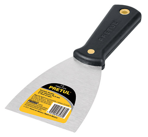 [21516] 21516  3" Putty Knive Pretul  ESPATULA FLEXIBLE CORTE DIAGONAL