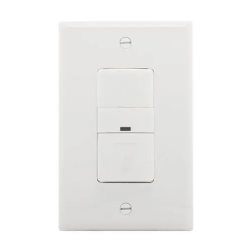 OS306U Eaton occupancy sensor switch Download  Eaton occupancy sensor switch, No neutral required, Flush, 120V, Wire leads, Maintained closure, White, Incand, MLV, ELV, Flrsnt, CFL, LED, halo, 1-pole, 3-way, 1-phase, 450 sq ft, Occupancy, 600W 722233