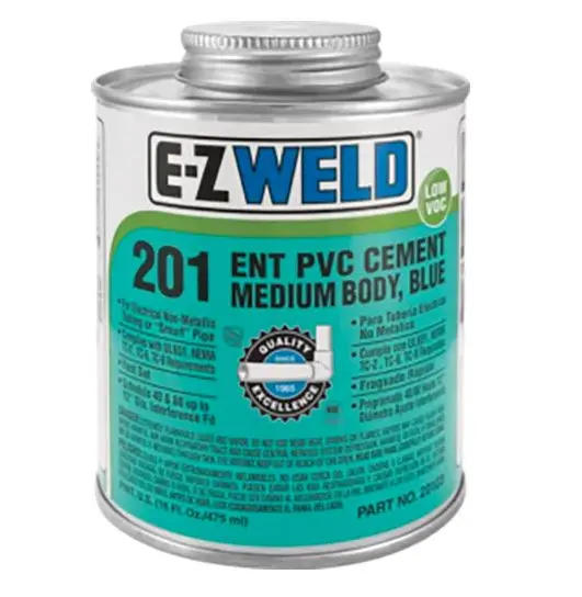 EZ20104  Ent-PVC Cement Medium Body Blue - Quart
