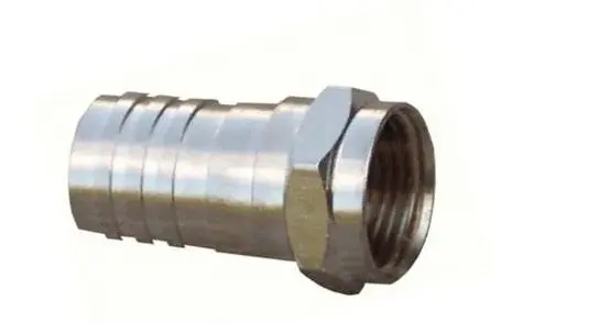 45070  F 59 CONNECTOR 1/2'' RIDGED CRIMP