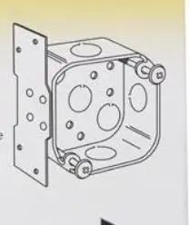 294BOX   FAN BOX W/ BRAKET DEEP 2-1/8''