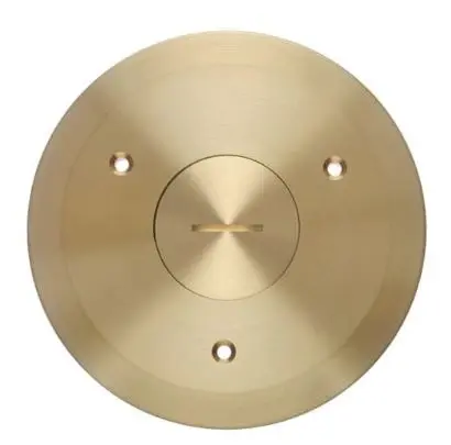 E97BRG  FLOOR BOX BRASS CVR  SINGLE1 COVER