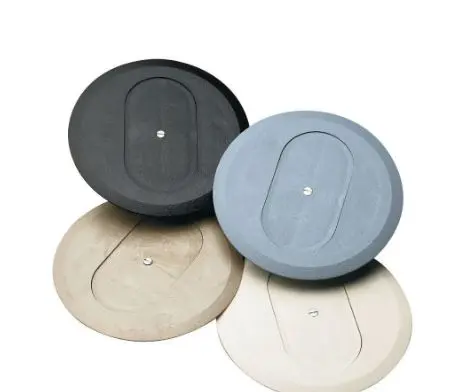 FBDRCA  076605 (FBDRCA) Nonmetallic Duplex Receptacle Floor Box Cover, Almond FLOOR COUVER DUPLEX ALM LIGHT