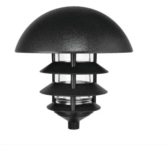 LLD4B  RAB 100W Max Four Tier Dome Top Landscape Light - Black - 120V