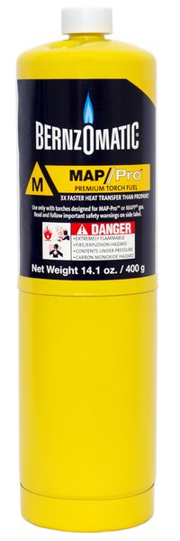 ZAPP ZDC  GAS PROPYLENE  ( AMARILLO)  14.0 propane, hand torch cylinder 