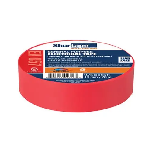 EV057RED 200784 GENERAL PURPOSE TAPE  [ RED ]