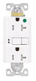 TRGFH20W  GFCI TR.ST.HOSPITAL G.20A WHITE EATON