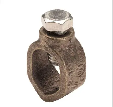 [413]   BRONZE Grounding Rod Clamp, 3/4'' 10SOL-2STR