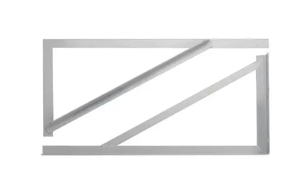 SWB-42   GALVANIZED STEEL UNITARY WALL BRACKET BASE- MAX LOAD: 661.4LBS - H:42" X L:15.98" X D:36"