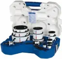Electrician’s Hole Saw Kit 17-Piece Bi-Metal Cutting Set.