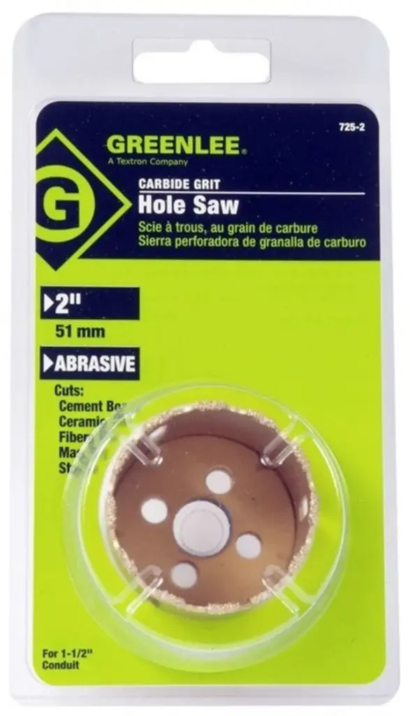 [725-2] 725-2  2'' HOLE SAW 2'' CARBIDE GRIT GREENLEE