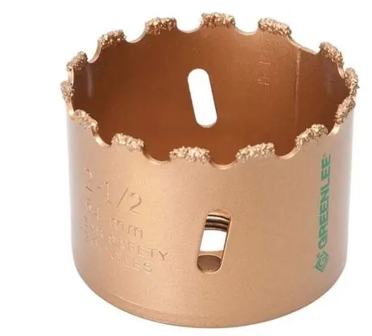 725-2-1/2   HOLE SAW 2-1/2''CARBIDE GRIT Greenlee  Carbide-Grit Hole Saw, 2-1/2-Inch